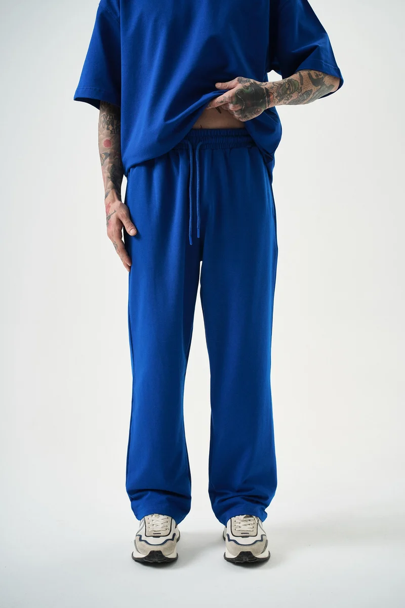 Men's Basic Jogger Sweatpants Sax Blue