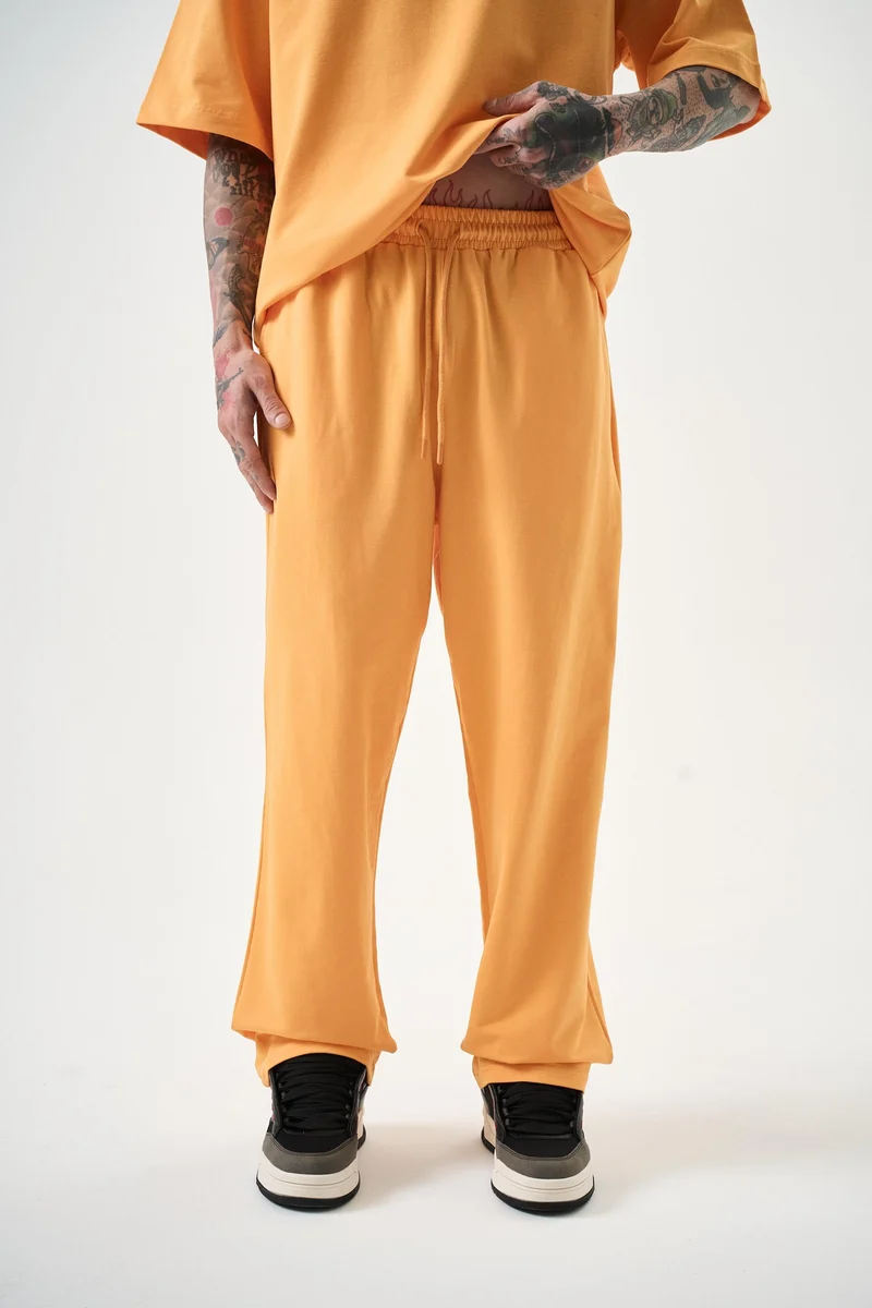 Men's Basic Jogger Sweatpants Orange