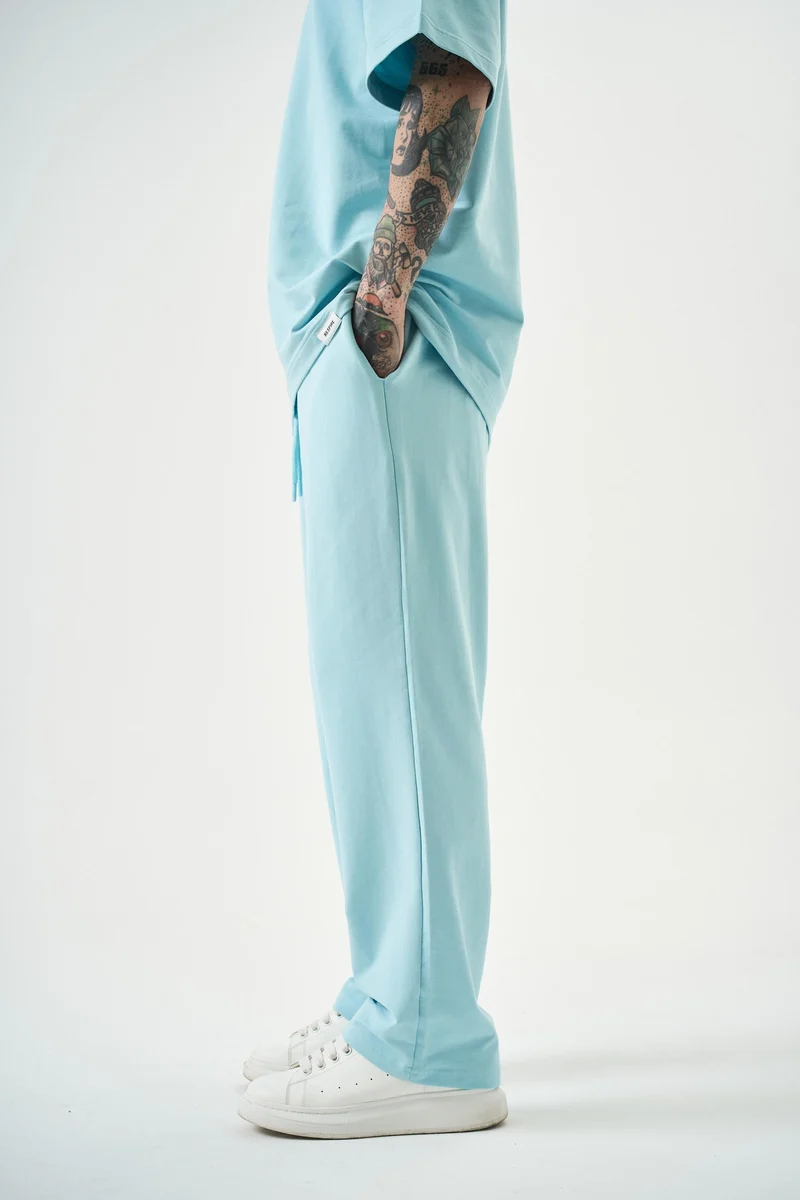 Men's Basic Jogger Sweatpants Baby Blue