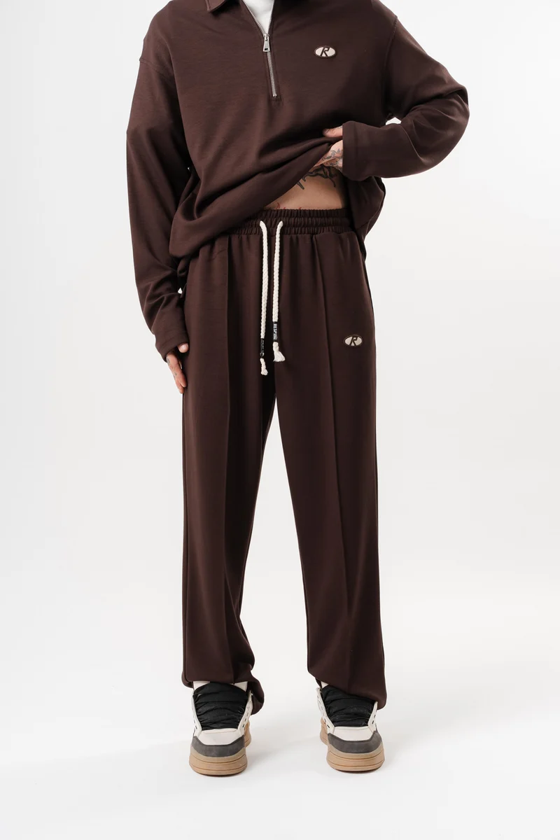Modal Baggy Sweatpants Brown