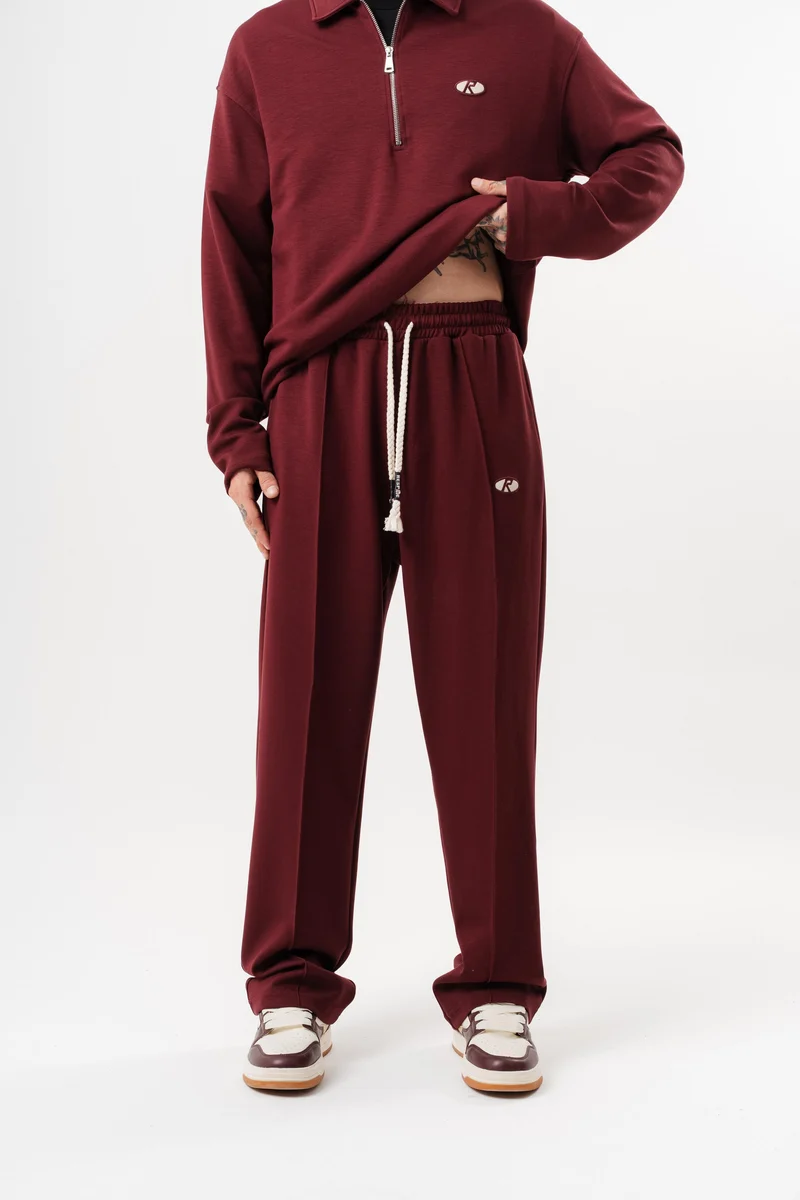 Modal Baggy Sweatpants Cherry