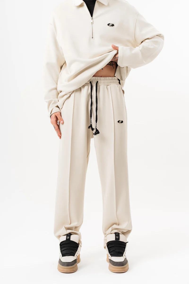 Modal Baggy Sweatpants Ecru