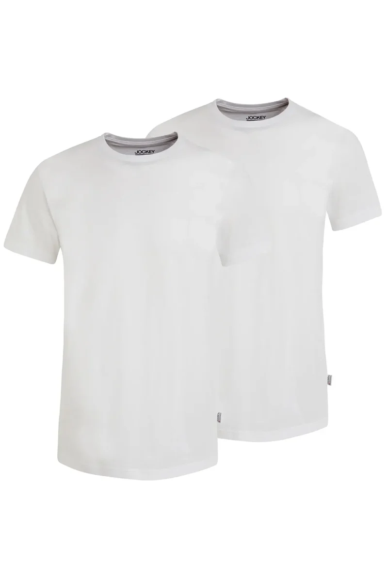 t-shirt jockey vit 2-pack