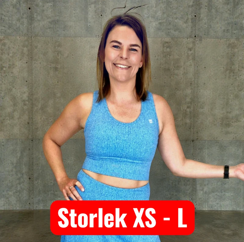 Sport-BH Blå Jeans