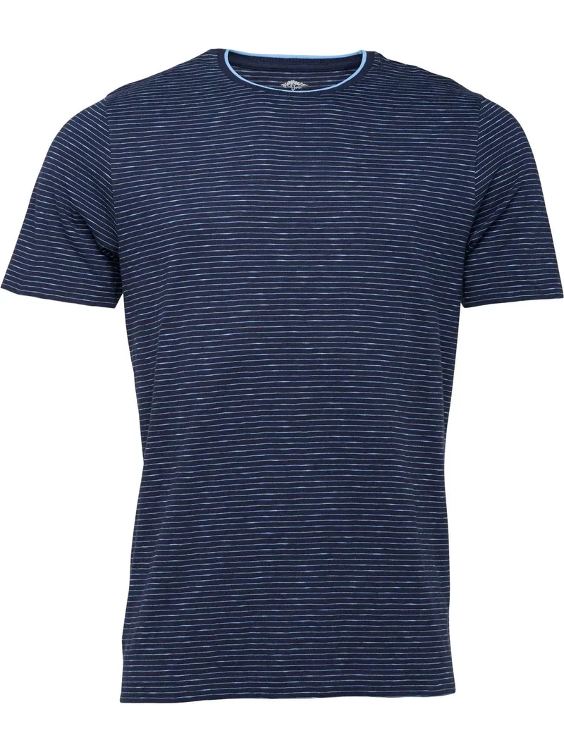 Fynch Hatton T-Shirt, mörkblå randig