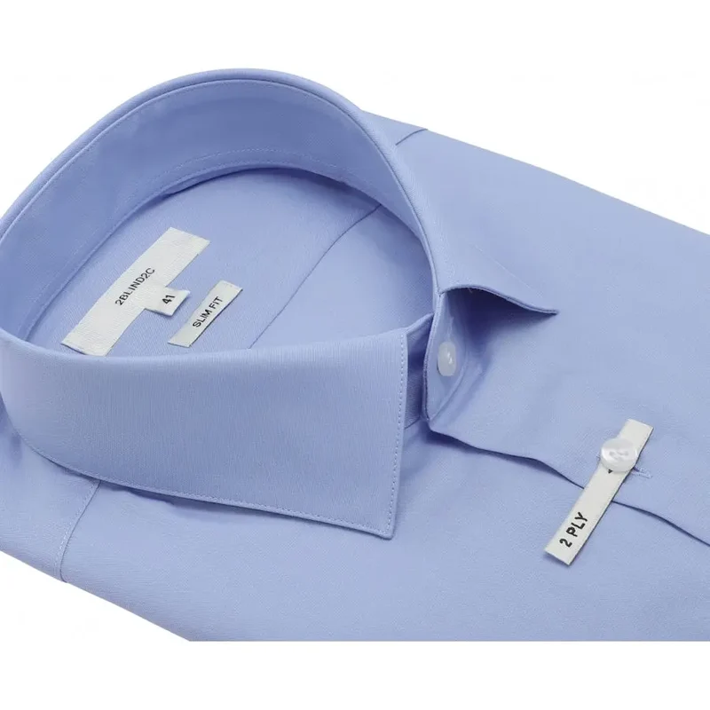 Skjorta 2blind2c Blå Slimfit