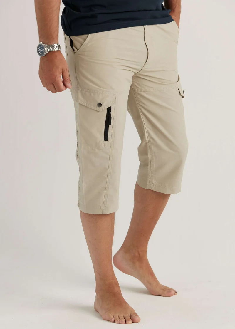 Piratshorts med benficka Beige