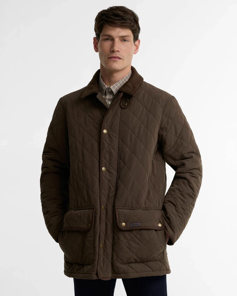 Barbour Thursby quiltad jacka olive