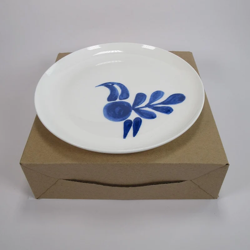 Servis Fågel Blå 6 små tallrikar - Bluebird six small plates