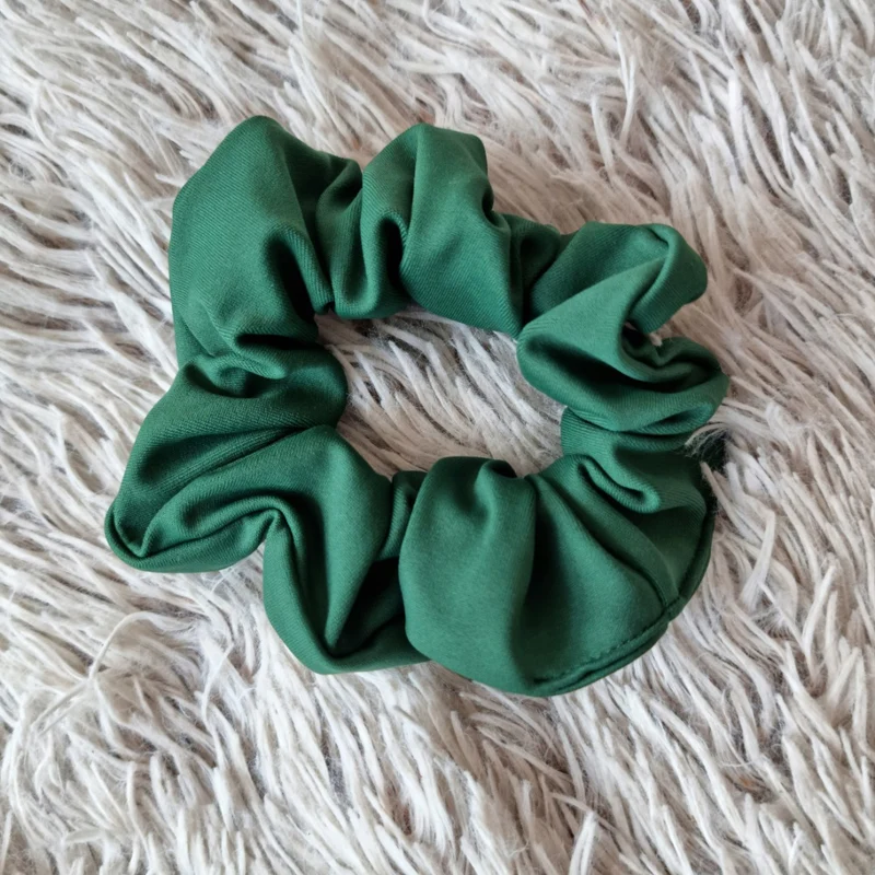 Scrunchie Mörkgrön: 4st för 99:-