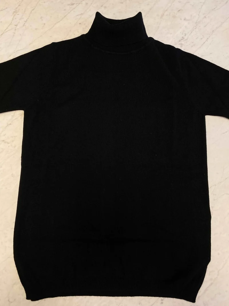 Cashmere Polo Shirt | Rebranded | Svart